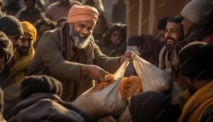 acts charity prevalent makar sankranti with volunteers distributing warm clothes food s 950002 600271