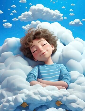 view 3d person sleeping clouds 23 2151113525