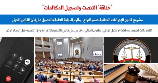 إشكالية التنصت والتسجيل فى مشروع قانون الإجراءات الجنائية.. نقلا عن برلماني إشكالية التنصت والتسجيل فى مشروع قانون الإجراءات الجنائية.. نقلا عن برلماني