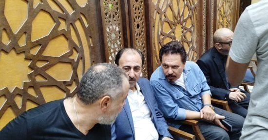 محمد رياض وصبحى خليل فى عزاء والدة المخرج أحمد شاهين محمد رياض وصبحى خليل فى عزاء والدة المخرج أحمد شاهين