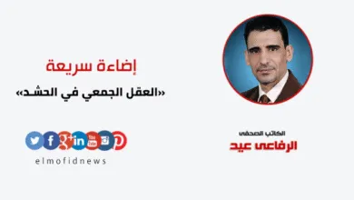 إضاءة سريعة | الرفاعي عيد يكتب: العقل الجمعي في الحشد