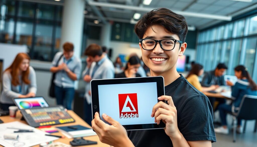 رخصة الطالب في adobe