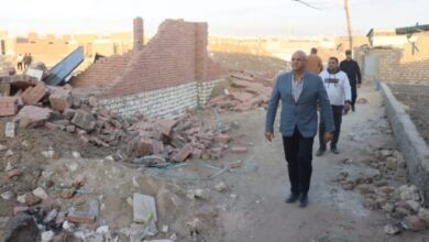 محافظ القليوبية يتابع إزالة 650 حالة مقابر مخالفة بمدينة الخانكة