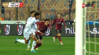 الزمالك يضغط وسيراميكا يحافظ على التعادل 1-1 بعد 30 دقيقة