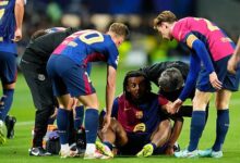 برشلونة يكشف طبيعة إصابة كوندي