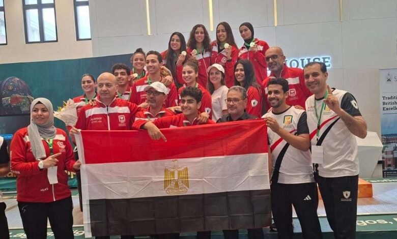 مصر تسيطر على جدول ترتيب البطولة الأفريقية للسلاح في نيجيريا برصيد 21 ميدالية مصر تسيطر على جدول ترتيب البطولة الأفريقية للسلاح في نيجيريا برصيد 21 ميدالية