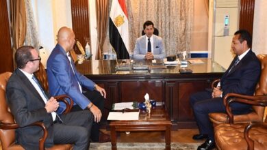 وزير الرياضة يلتقي القائم بأعمال رئيس نادي الاتحاد السكندري