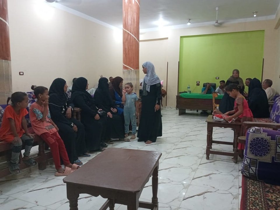 عمل الفرقة الجوالة في الزينية القبلية في قرية الشيخ ابراهيم