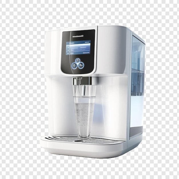 جهاز تنقية المياه معزول على خلفية شفافة