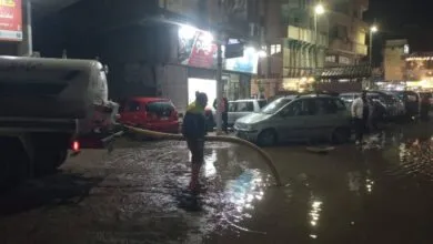 تحرك عاجل في دمياط… المحافظ يقود ميدانياً جهود شفط مياه الأمطار