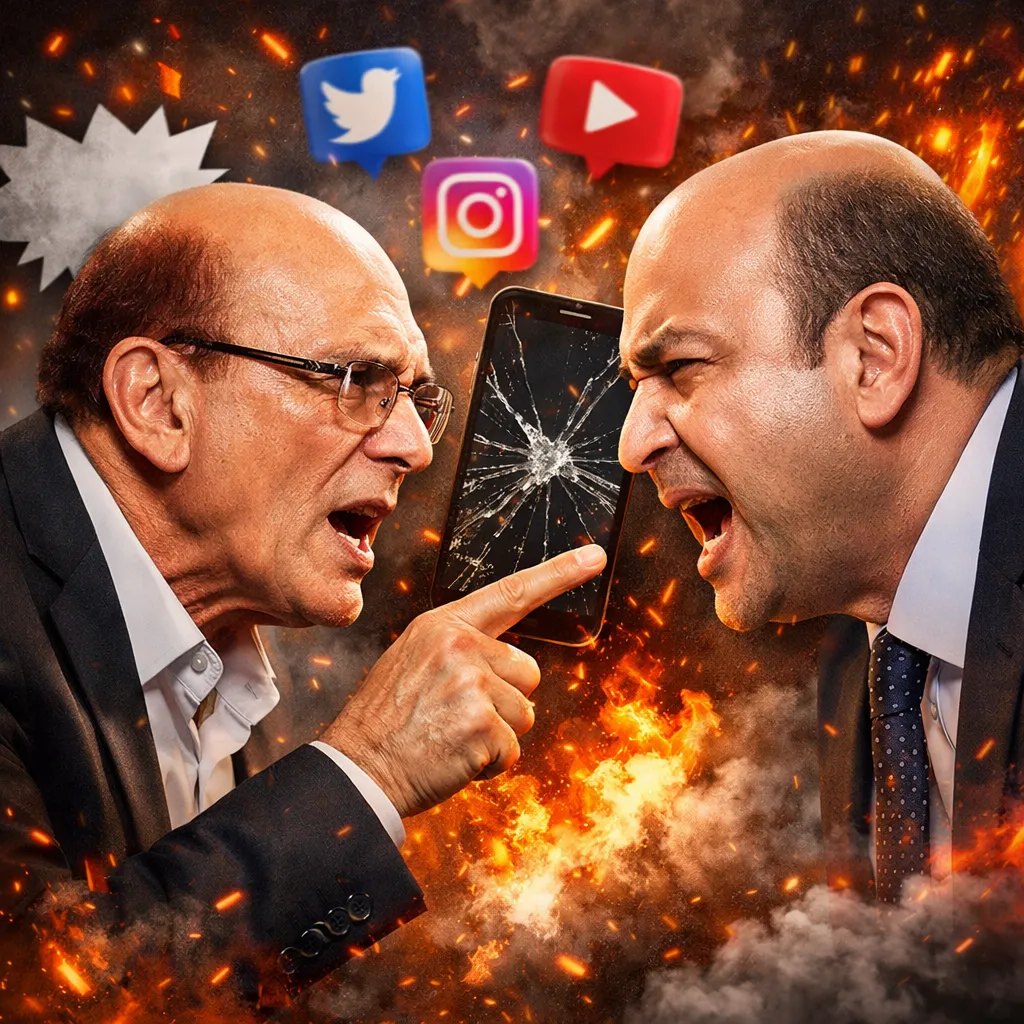 «حرب تشتعل على السوشيال ميديا بين محمد صبحي وعمرو أديب… ما السبب؟»