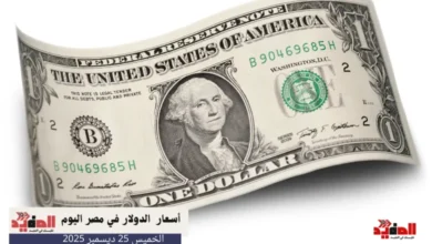 أسعار الدولار في مصر اليوم الخميس 25 ديسمبر 2025