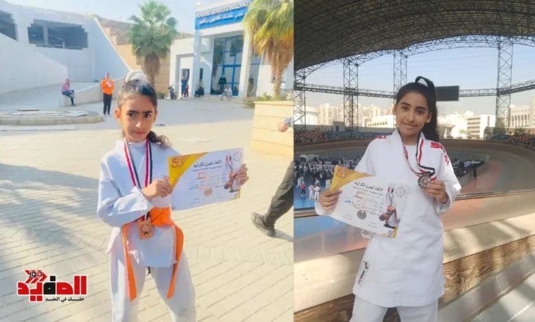 إنجاز جديد لابنتين شقيقتين يرفع اسم المحافظة في المنافسات الرسمية