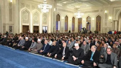 وزير الأوقاف يؤدي صلاة الجمعة بمسجد العزيز الحكيم بعد افتتاحه رسميًا بحضور الرئيس السيسي