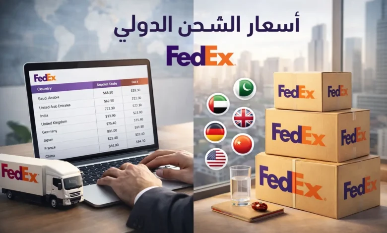 أسعار الشحن الدولي fedex