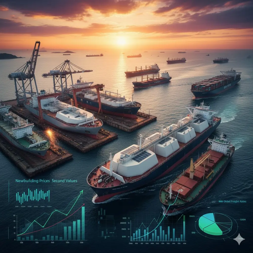 أسعار سفن النقل البحري 2026: تكلفة شراء السفن (جديد ومستعمل) وأحدث أسعار النوالين عالمياً