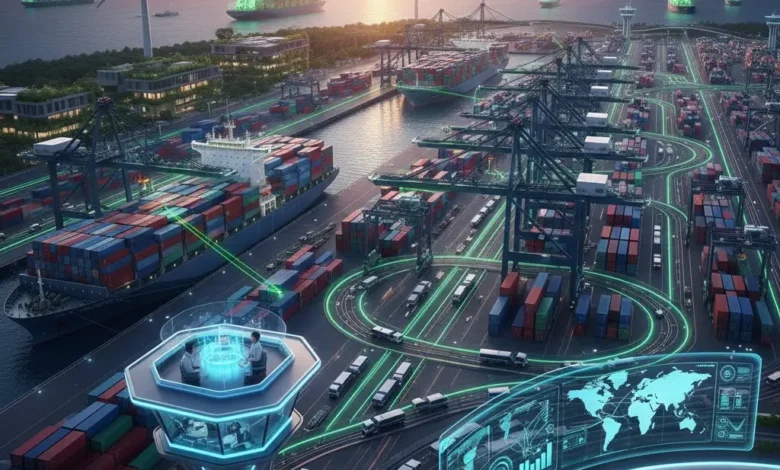 إدارة الموانئ والشحن والنقل البحري