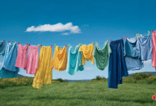 غسيل الملابس السوداء