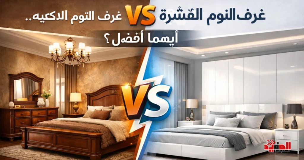 غرف النوم القشرة vs اللاكيه.. أيهما أفضل؟