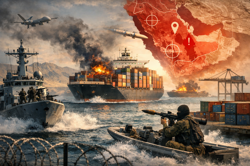 الملاحة في البحر الأحمر .. تطورات أمنية تؤثر على حركة التجارة