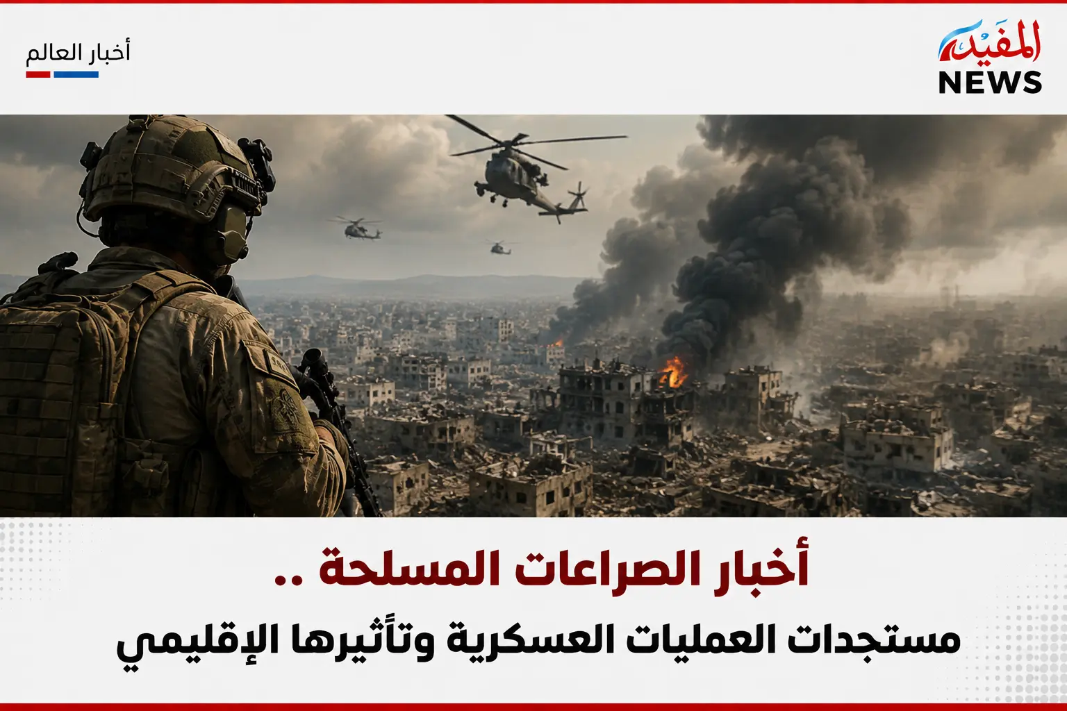 أخبار الصراعات المسلحة .. مستجدات العمليات العسكرية وتأثيرها الإقليمي أخبار الصراعات المسلحة .. مستجدات العمليات العسكرية وتأثيرها الإقليمي
